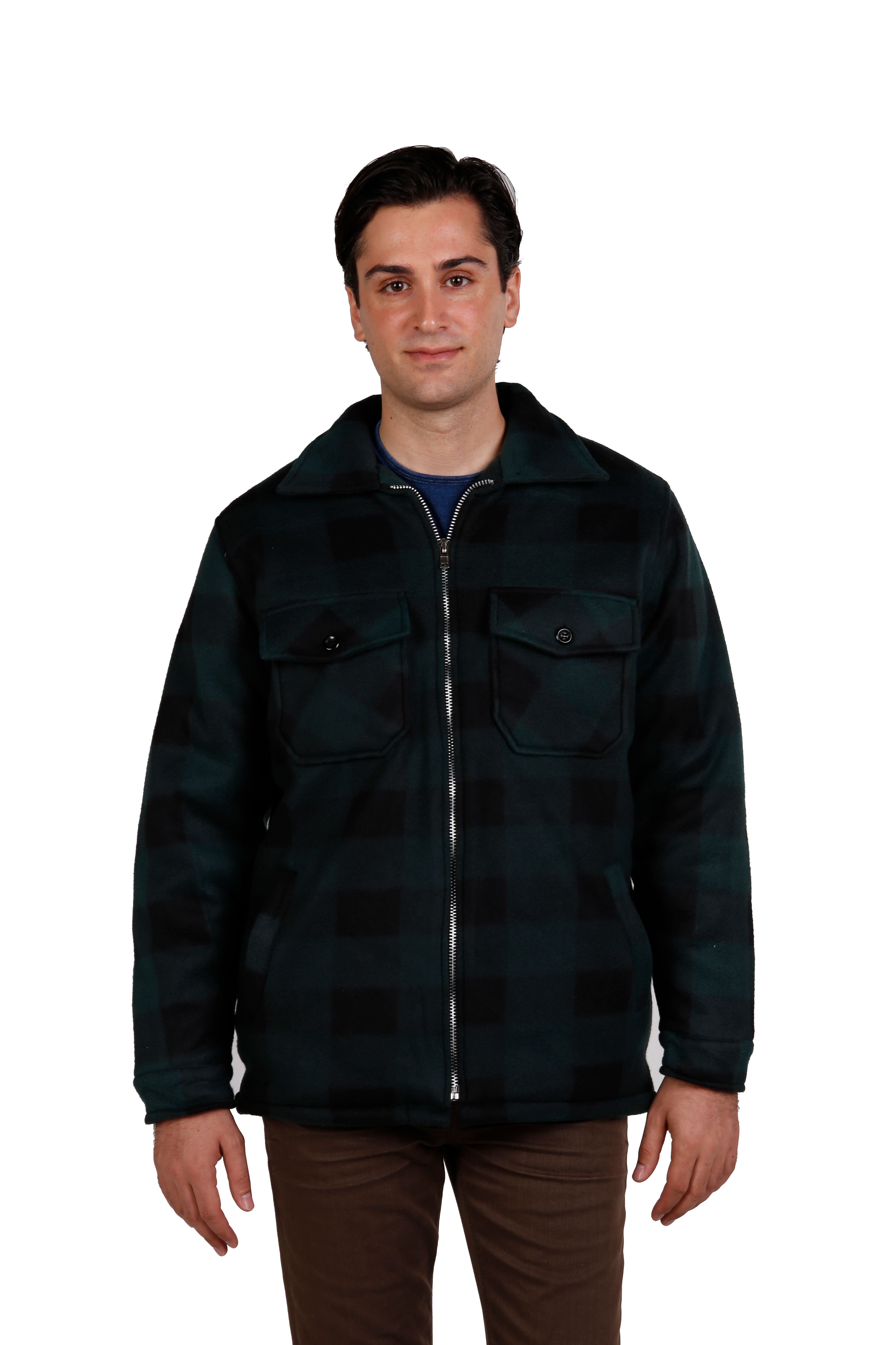 Maxxsel Buffalo Plaid Polar Fleece Jacket (S-5XL) - Maxxsel Apparel Inc