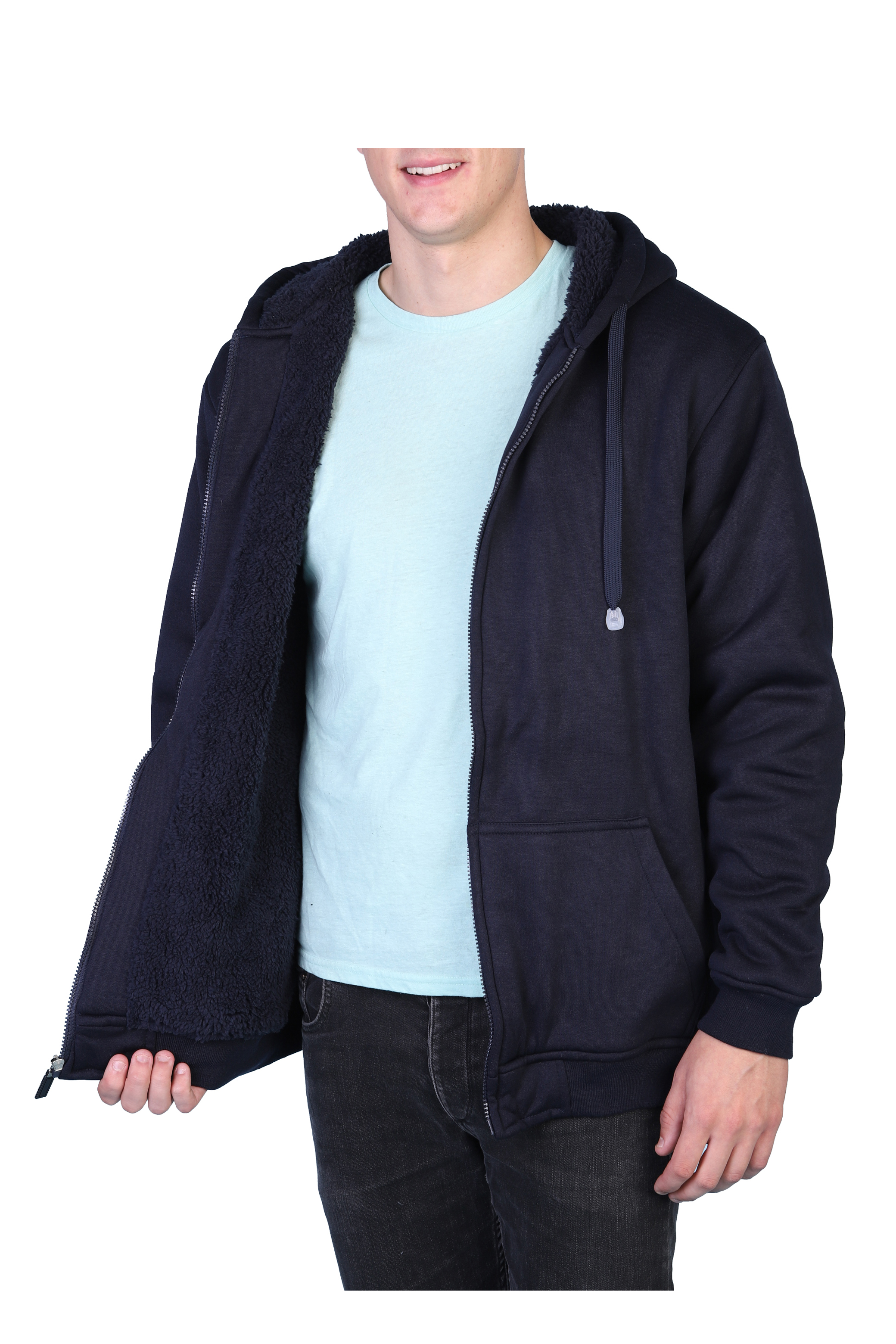 mens big and tall sherpa pullover