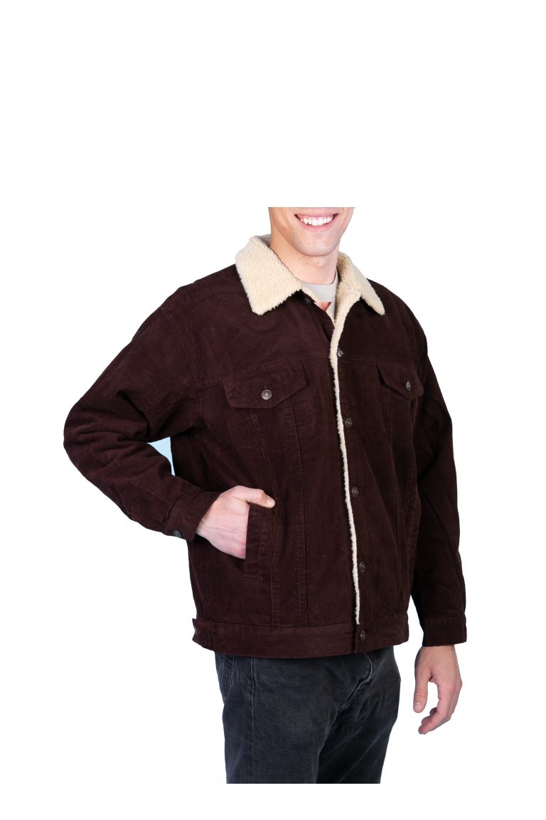 Maxxsel Sherpa Lined Corduroy Trucker Jacket (S-2XL) - Maxxsel Apparel Inc