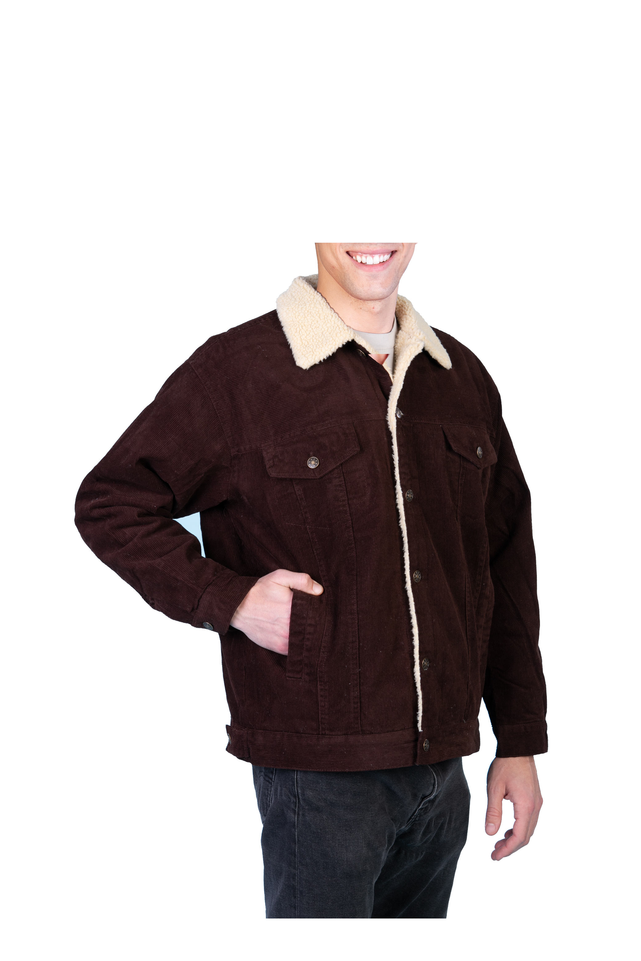 sherpa lined corduroy jacket