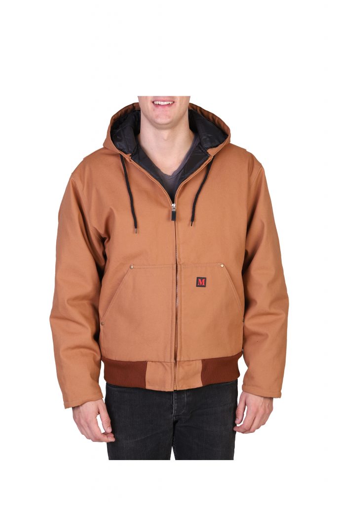 hooded work coat